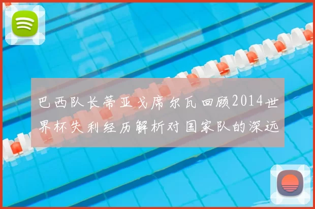 巴西队长蒂亚戈席尔瓦回顾2014世界杯失利经历解析对国家队的深远影响